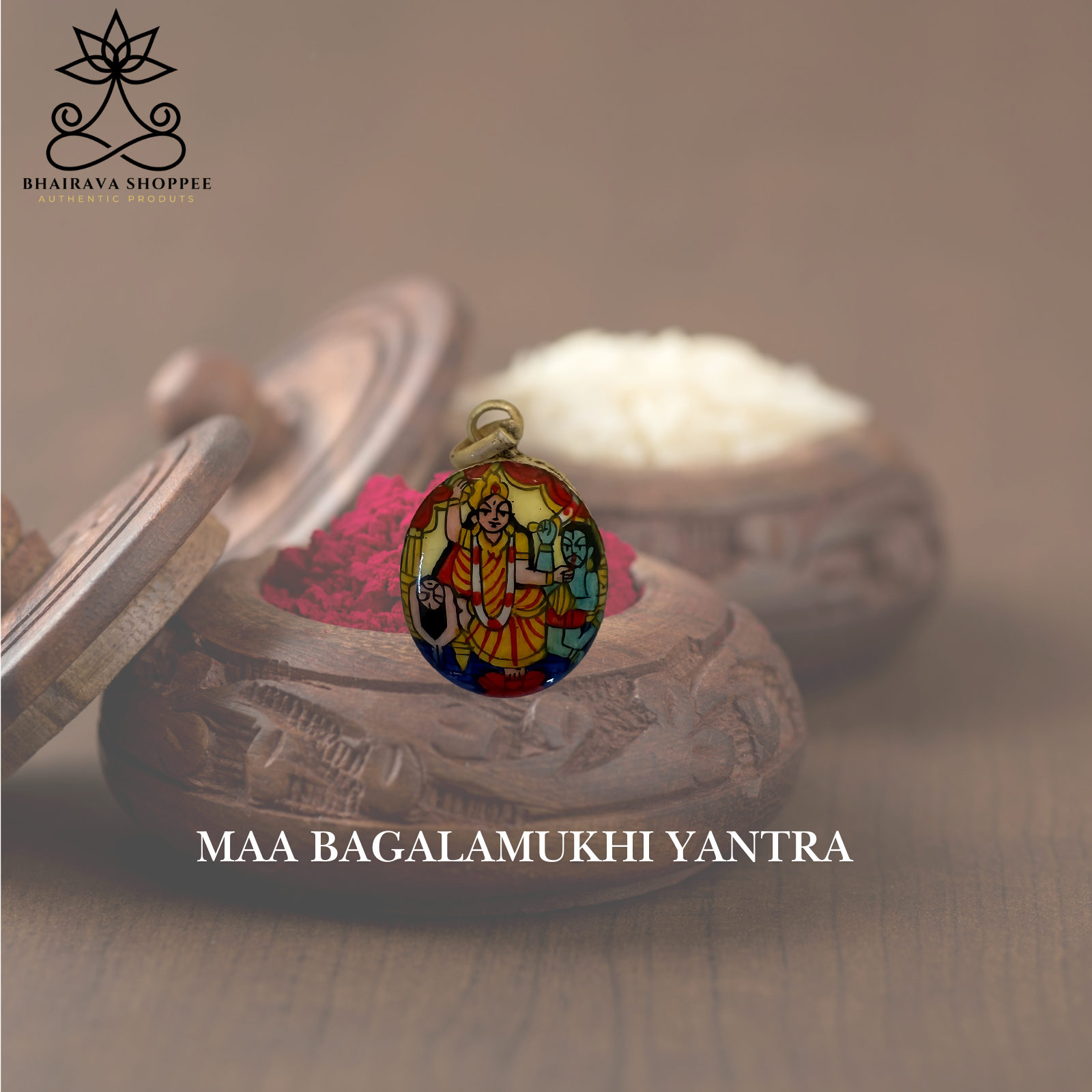Powerful |  Maa Bagalamukhi Yantra Pendant | For Victory Over Enemies & Legal Battles